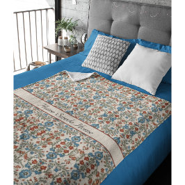 ノルウェーの庭カスタム園 フリースブランケット