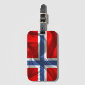 ノルウェーの振る旗 ラゲッジタグ (正面縦)