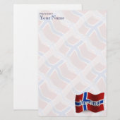 ノルウェーの振る旗 便箋 (正面/裏面)