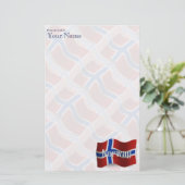 ノルウェーの振る旗 便箋 (スタンド正面)