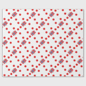 ノルウェーの旗およびノルウェーの言語デザイン ラッピングペーパー (フラット)