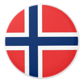 ノルウェーの旗とセラミックノブの引っ張り セラミックノブ