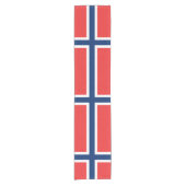 ノルウェーの旗のノルウェーの愛国心が強い ショートテーブルランナー (正面)