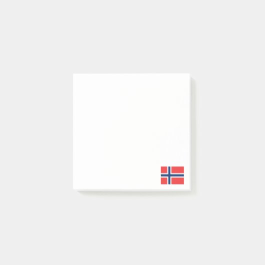 ノルウェーの旗のノルウェーの愛国心が強い ポストイット (正面)
