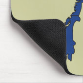 ノルウェーの旗の地図 マウスパッド (コーナー)