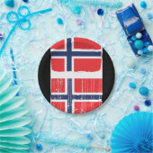 ノルウェーの旗の紙皿 ペーパープレート (パーティー)