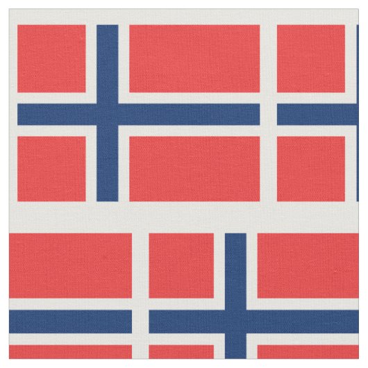 ノルウェーの旗パターンカスタムな生地DIYの織物 ファブリック (クローズアップ)