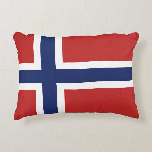 ノルウェーの旗 アクセントクッション (正面)
