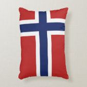 ノルウェーの旗 アクセントクッション (正面(垂直))