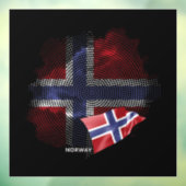 ノルウェーの旗 ウィンドウサイン (シート3)