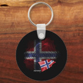 ノルウェーの旗 キーホルダー (正面)