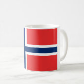 ノルウェーの旗 コーヒーマグカップ (正面右)