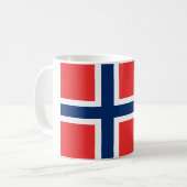 ノルウェーの旗 コーヒーマグカップ (正面左)