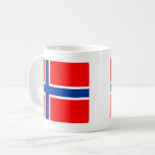 ノルウェーの旗 コーヒーマグカップ (正面左)