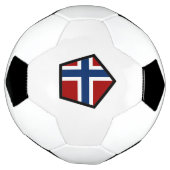 ノルウェーの旗 サッカーボール (回転)