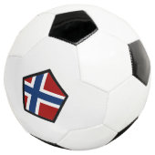 ノルウェーの旗 サッカーボール (3/4)