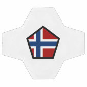 ノルウェーの旗 サッカーボール (フラット)