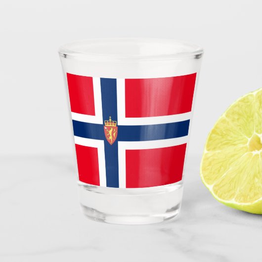 ノルウェーの旗 ショットグラス (正面)