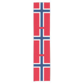 ノルウェーの旗 ショートテーブルランナー (正面)