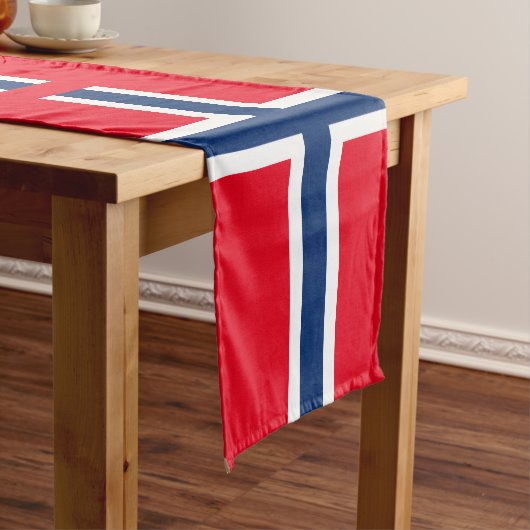 ノルウェーの旗 ショートテーブルランナー (インサイチュ)