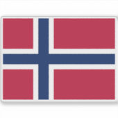 ノルウェーの旗 シール (正面)