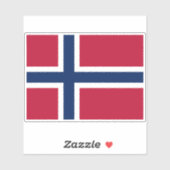 ノルウェーの旗 シール (シート)