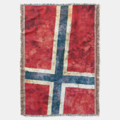 ノルウェーの旗 スローブランケット (正面縦)