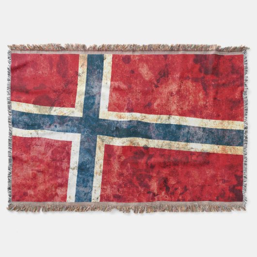 ノルウェーの旗 スローブランケット (正面)