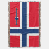ノルウェーの旗 スローブランケット (正面縦)