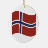 ノルウェーの旗 セラミックオーナメント (右)