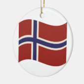 ノルウェーの旗 セラミックオーナメント (左)