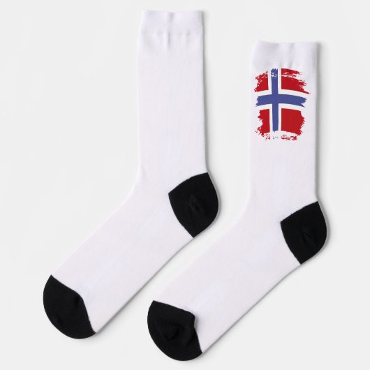 ノルウェーの旗 ソックス (左)
