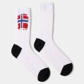 ノルウェーの旗 ソックス (右)