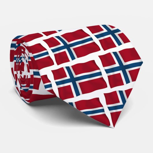 ノルウェーの旗 ネクタイ (ロール)