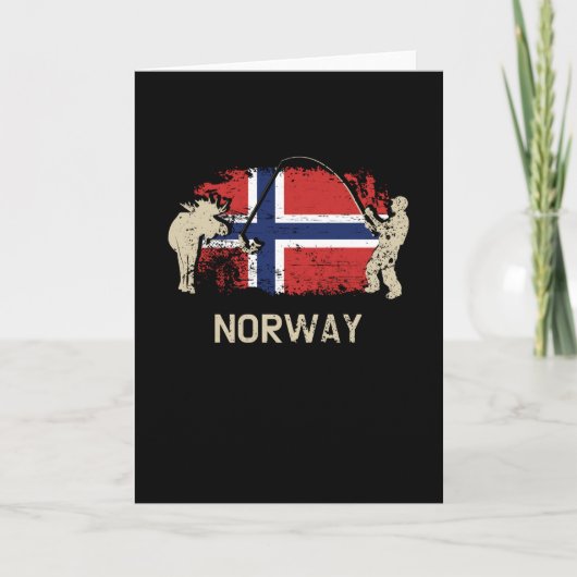 ノルウェーの旗 ノルウェー 旗 カード (正面)