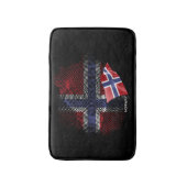 ノルウェーの旗 バスマット (正面縦)