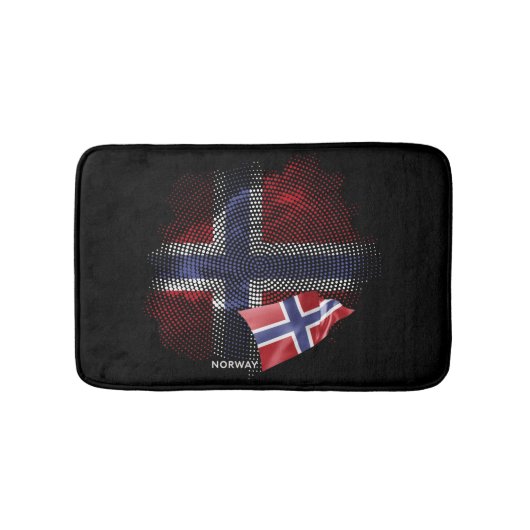 ノルウェーの旗 バスマット (正面)