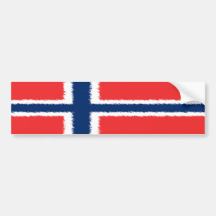 ノルウェーの旗 バンパーステッカー