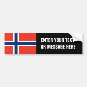 ノルウェーの旗 バンパーステッカー
