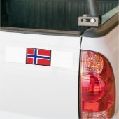 ノルウェーの旗 バンパーステッカー (トラック上)