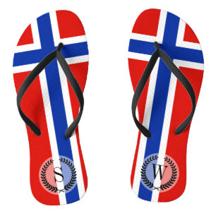 ノルウェーの旗 ビーチサンダル