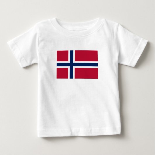ノルウェーの旗 ベビーTシャツ (正面)