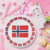 ノルウェーの旗 ペーパープレート (パーティー)
