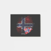 ノルウェーの旗 ポストイット (正面)