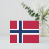 ノルウェーの旗 ポストカード (スタンド正面)