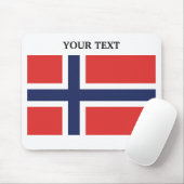 ノルウェーの旗 マウスパッド (マウス)
