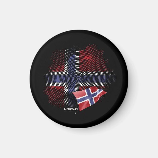 ノルウェーの旗 マグネット (正面)