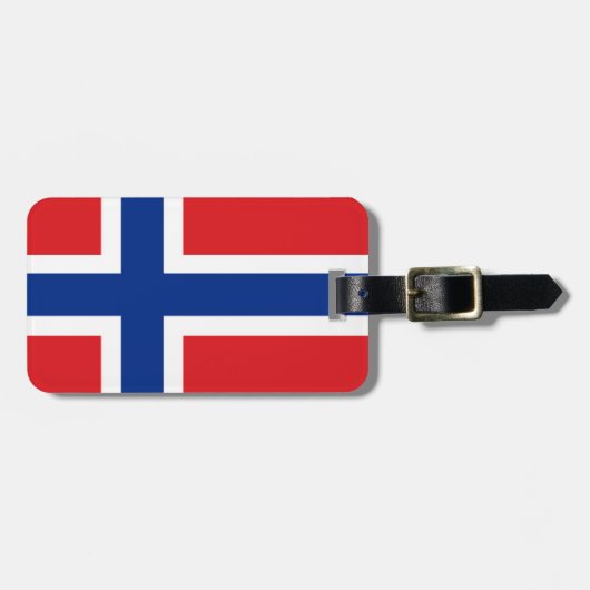 ノルウェーの旗 ラゲッジタグ (正面横)