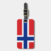 ノルウェーの旗 ラゲッジタグ (正面縦)
