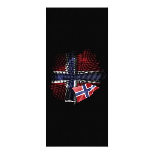 ノルウェーの旗 ラックカード (正面)